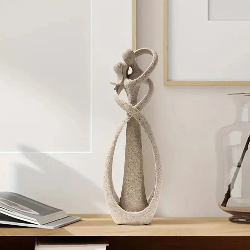 Elegant Resin Embrace Wall Art