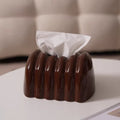 Elegant Textured Ceramic Tissue Box Cover