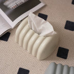 Elegant Textured Ceramic Tissue Box Cover