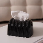 Elegant Textured Ceramic Tissue Box Cover