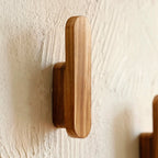 Chic Natural Wood Wall Hook for Modern Spaces