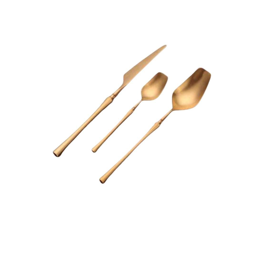 Elegant Satin Finish Stainless Steel Cutlery Collection