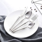 Elegant Satin Finish Stainless Steel Cutlery Collection