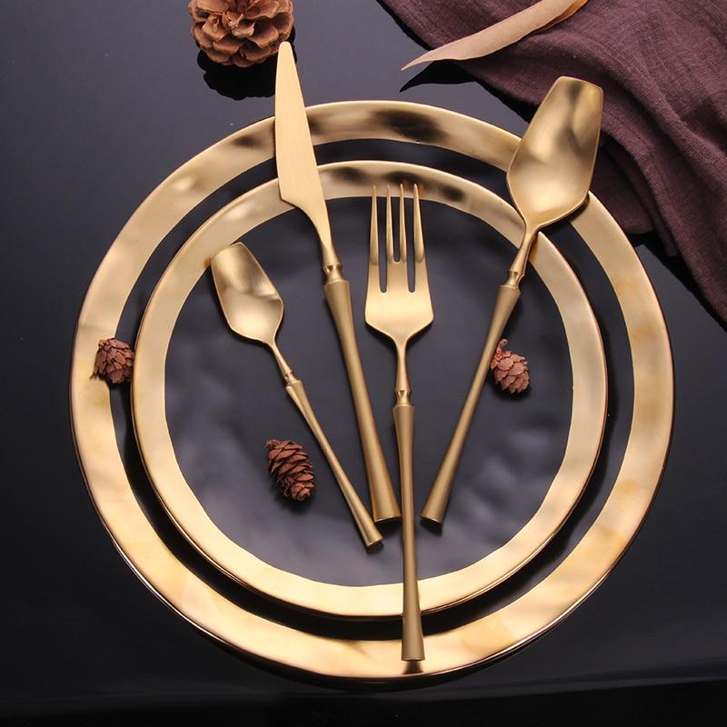 Elegant Satin Finish Stainless Steel Cutlery Collection
