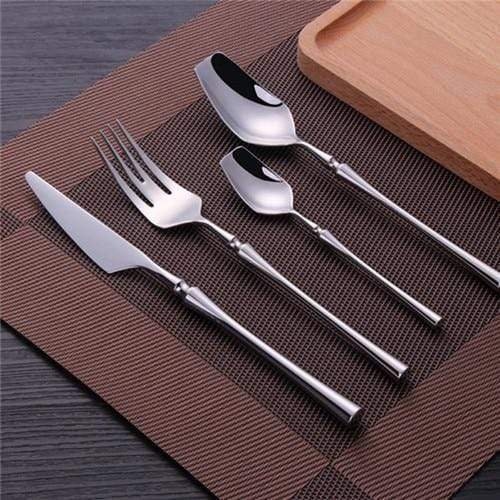 Elegant Satin Finish Stainless Steel Cutlery Collection