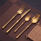 Elegant Satin Finish Stainless Steel Cutlery Collection