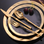 Elegant Satin Finish Stainless Steel Cutlery Collection