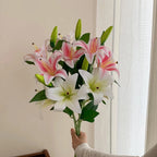 Elegant Silk Lily Stem for Timeless Décor