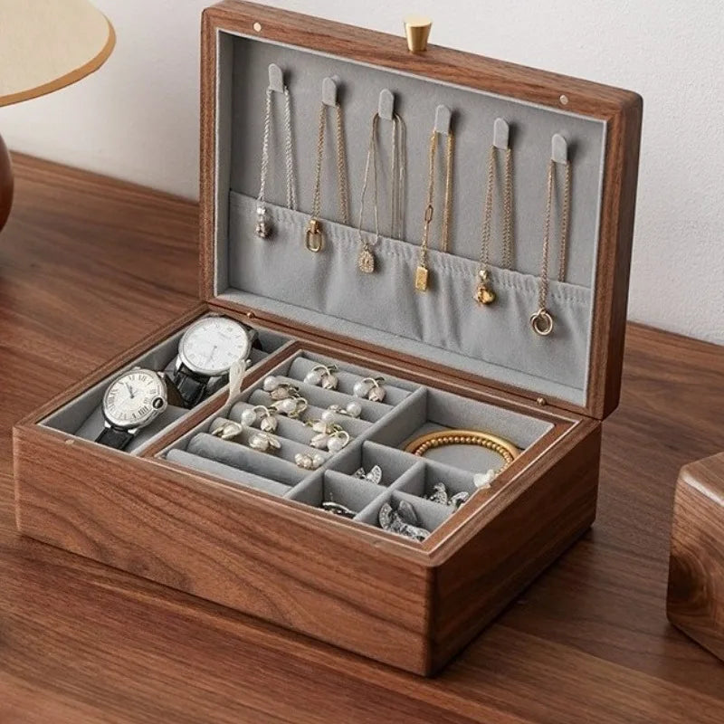 Elegant Solid Wood Jewelry Organizer