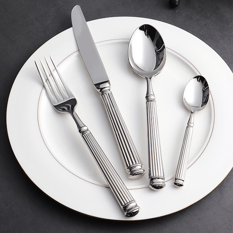 Elegant Stainless Steel Dining Utensils Set