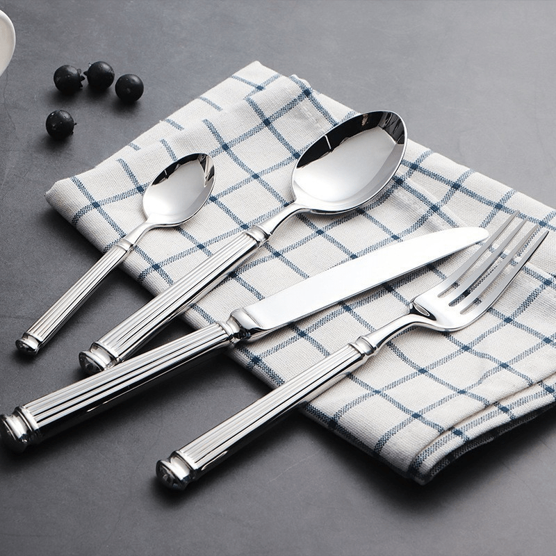 Elegant Stainless Steel Dining Utensils Set