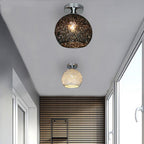 Elegant Textured Semi-Flush Mount Ceiling Fixture