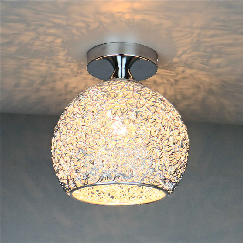 Elegant Textured Semi-Flush Mount Ceiling Fixture