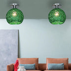 Elegant Textured Semi-Flush Mount Ceiling Fixture