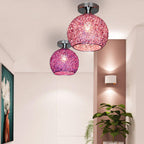 Elegant Textured Semi-Flush Mount Ceiling Fixture