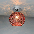 Elegant Textured Semi-Flush Mount Ceiling Fixture