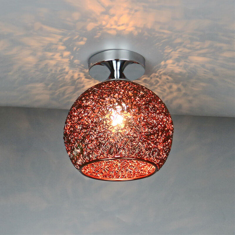 Elegant Textured Semi-Flush Mount Ceiling Fixture