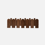 Elegant Walnut Wall Coat Organizer