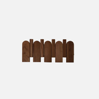 Elegant Walnut Wall Coat Organizer