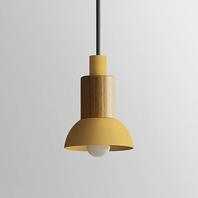Chic Wooden Cone Pendant Light for Modern Spaces