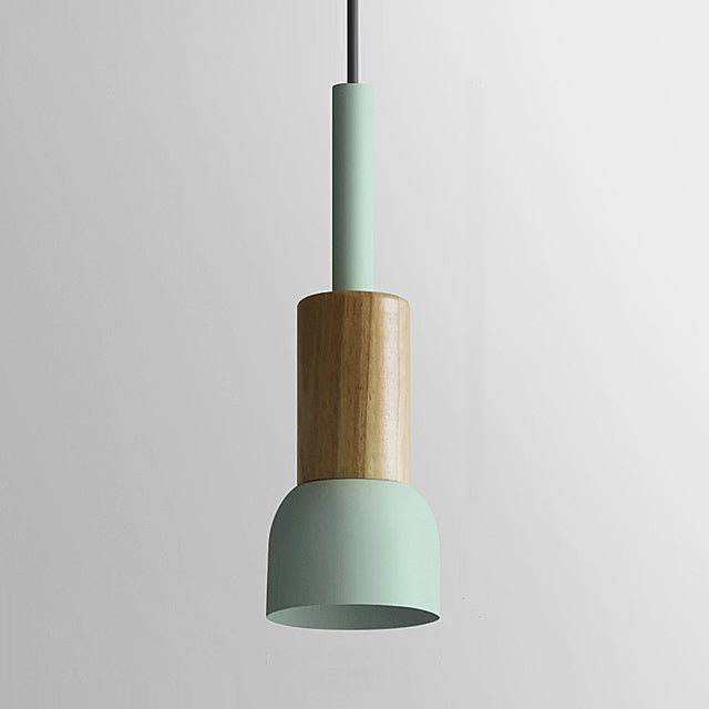 Chic Wooden Cone Pendant Light for Modern Spaces
