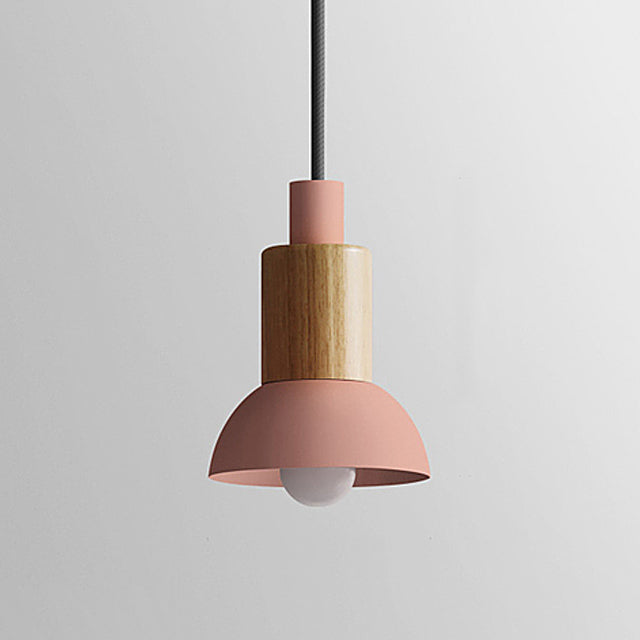 Chic Wooden Cone Pendant Light for Modern Spaces
