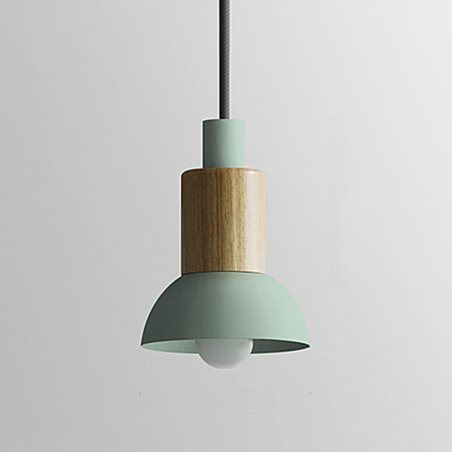 Chic Wooden Cone Pendant Light for Modern Spaces