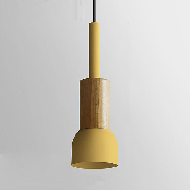 Chic Wooden Cone Pendant Light for Modern Spaces
