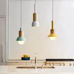 Chic Wooden Cone Pendant Light for Modern Spaces