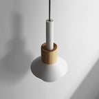 Chic Wooden Cone Pendant Light for Modern Spaces