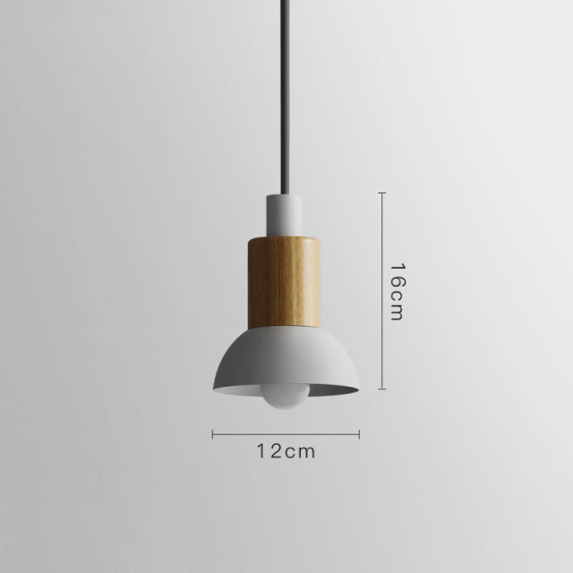 Chic Wooden Cone Pendant Light for Modern Spaces
