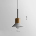Chic Wooden Cone Pendant Light for Modern Spaces
