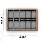 Elegant Wooden Timepiece Display and Storage Solution