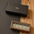Elegant Wooden Timepiece Display and Storage Solution