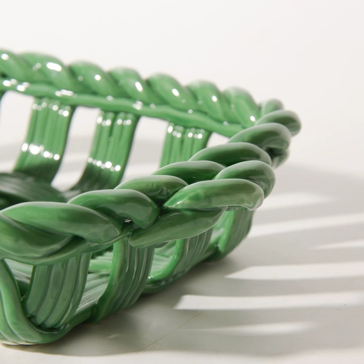 Artisan Crafted Ceramic Serving Dish in Sage Green