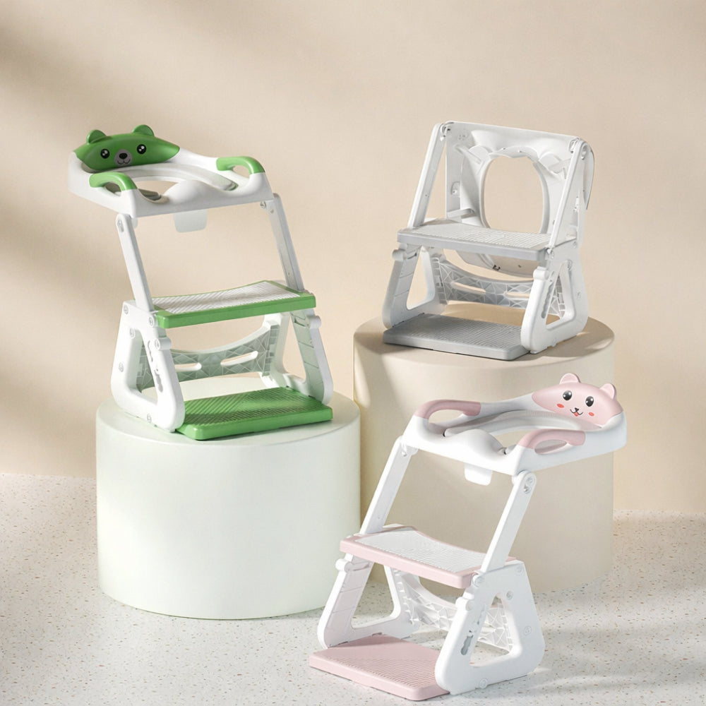 Adjustable Height Step Ladder for Toddler Toilet Training Seat