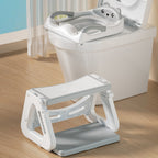Adjustable Height Step Ladder for Toddler Toilet Training Seat
