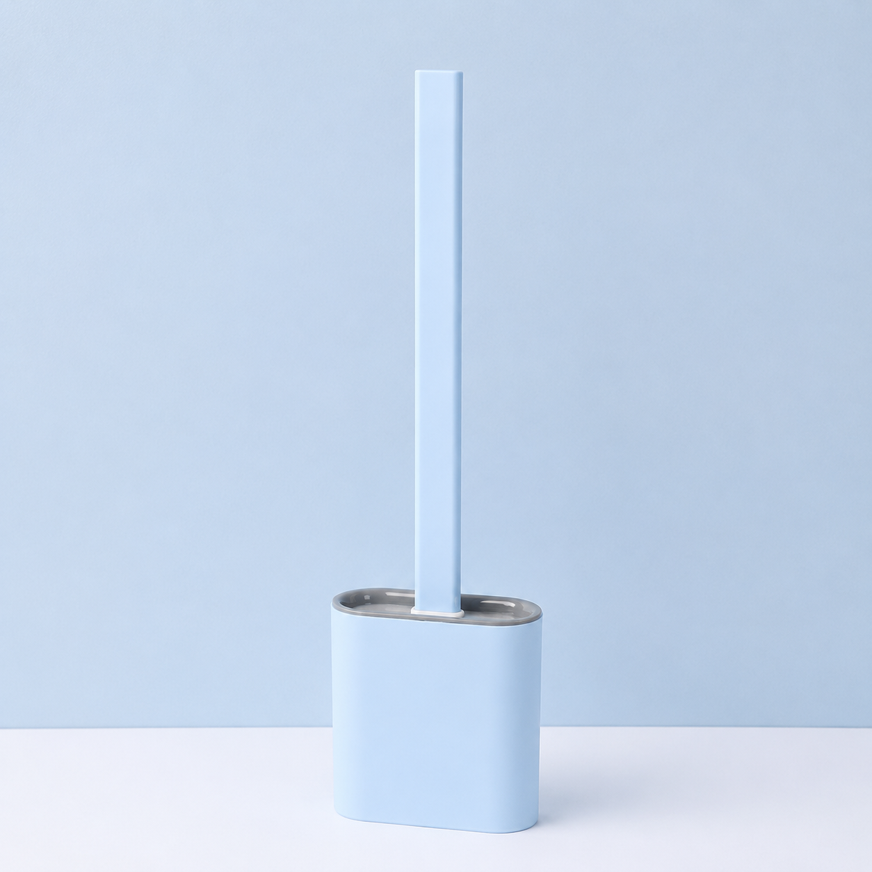 Compact Bathroom Holder with Toilet Brush for Cleaning