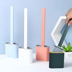 Compact Bathroom Holder with Toilet Brush for Cleaning