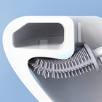 Compact Bathroom Holder with Toilet Brush for Cleaning