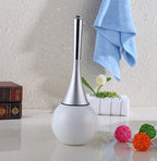 Stylish Bathroom Accessory – Modern Stainless Steel Toilet Brush Set with Easy Clean Design