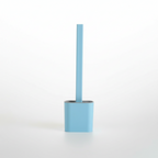 Flexible Silicone Toilet Brush with Hygienic Wall-Mount Holder