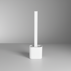 Flexible Silicone Toilet Brush with Hygienic Wall-Mount Holder