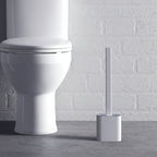 Flexible Silicone Toilet Brush with Hygienic Wall-Mount Holder