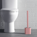Flexible Silicone Toilet Brush with Hygienic Wall-Mount Holder