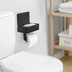Free-Standing Toilet Paper Holder | Stylish Metal Construction | Contemporary Bath Accessory