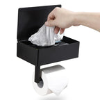 Free-Standing Toilet Paper Holder | Stylish Metal Construction | Contemporary Bath Accessory