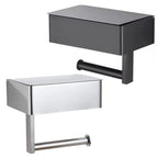 Free-Standing Toilet Paper Holder | Stylish Metal Construction | Contemporary Bath Accessory
