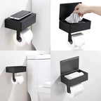 Free-Standing Toilet Paper Holder | Stylish Metal Construction | Contemporary Bath Accessory
