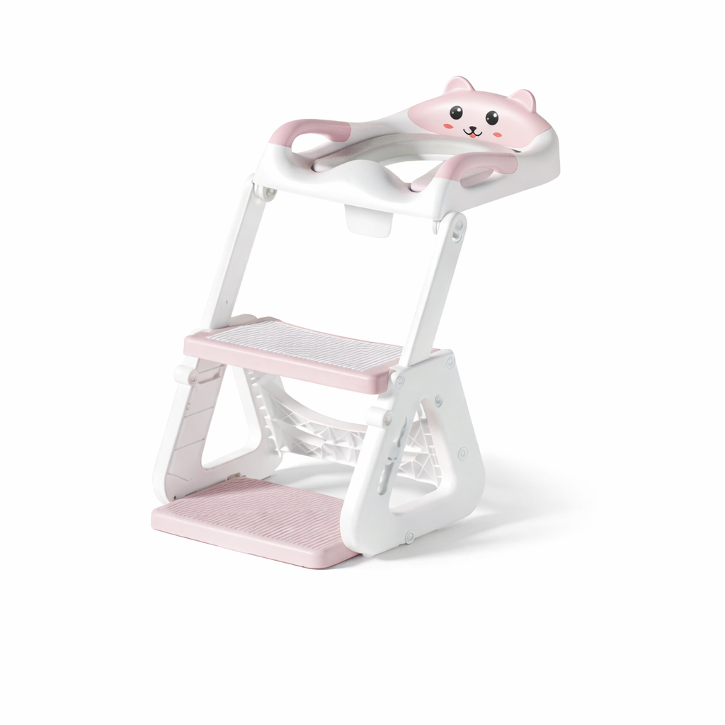 Adjustable Height Step Ladder for Toddler Toilet Training Seat
